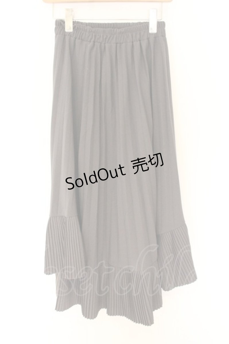 画像1: axes femme / ヘムプリーツスカート M グレー O-26-07-04-025-AX-SK-OW-OS (1)