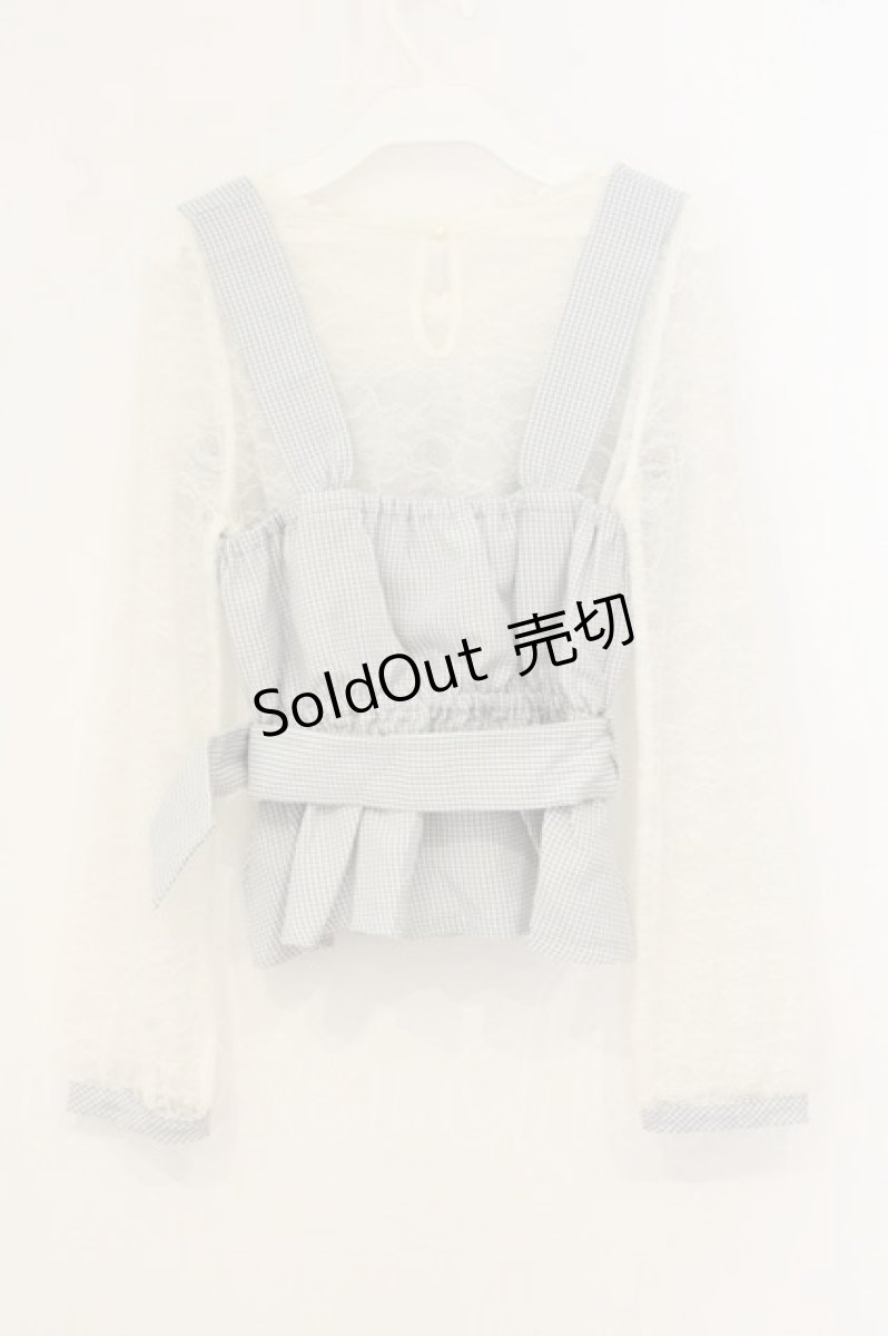 画像4: axes femme POETIQUE / アンサンブル風ブラウス M サックス O-26-07-05-031-AX-BL-OW-OS (4)