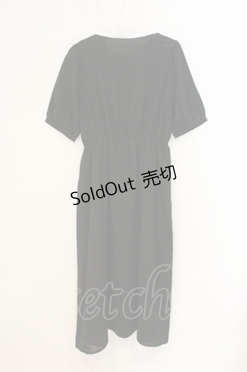 画像3: axes femme POETIQUE / ローズ刺繍ワンピース M クロ O-26-07-05-042-AX-OP-OW-OS (3)
