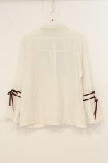 画像4: axes femme POETIQUE / ボリューム袖ブラウス M キナリ O-26-07-05-048-AX-BL-OW-OS (4)