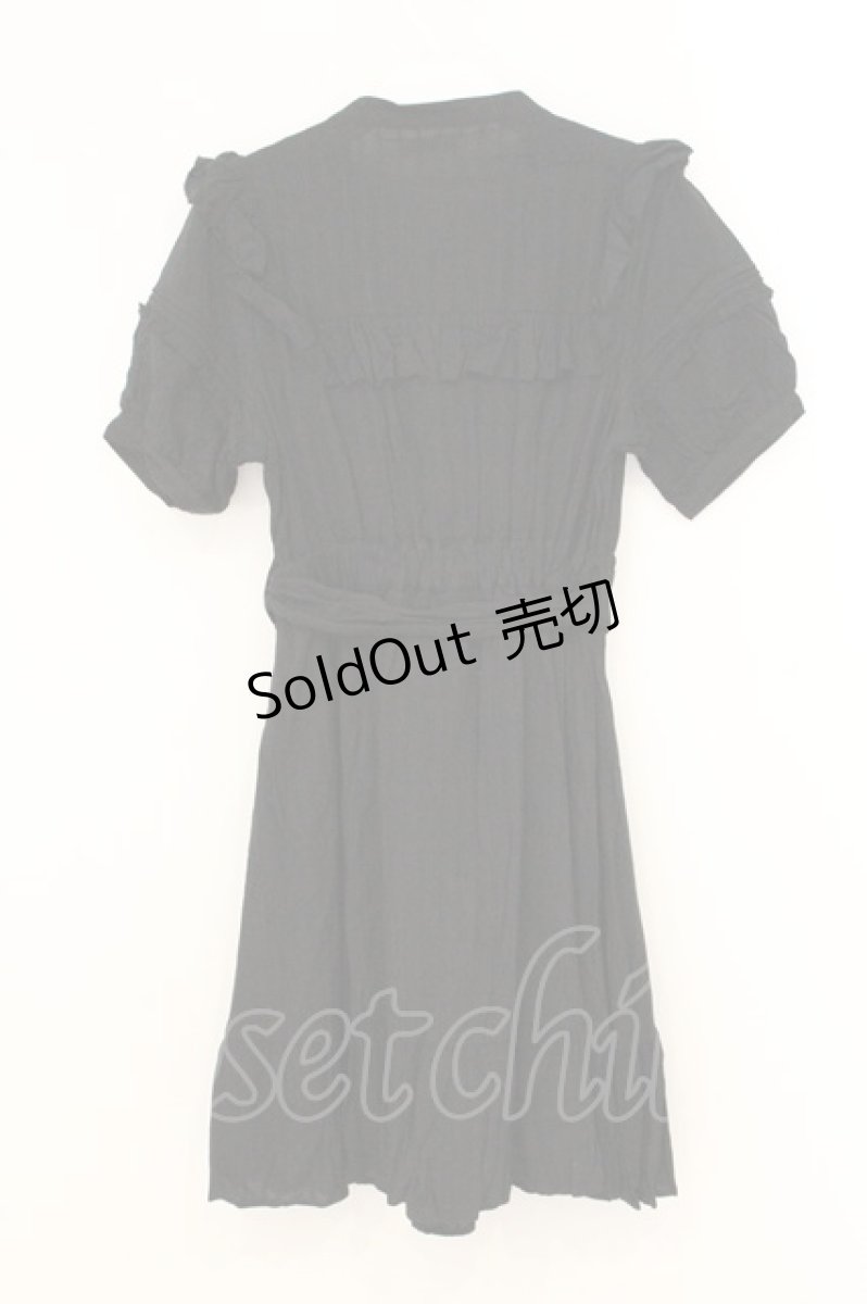 画像4: axes femme POETIQUE / ヨークフリルワンピース M クロ O-26-07-05-053-AX-OP-OW-OS (4)