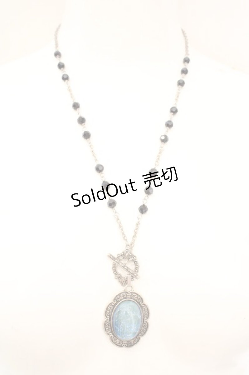 画像2: violett krone  / ストーンカメオネックレス  シルバー O-26-07-05-1053-LO-AC-IG-OS (2)