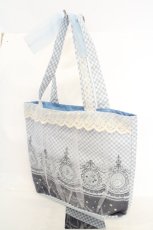 画像1: axes femme / チュール重ねトートバッグ  サックス O-26-07-05-1060-AX-BG-OW-OS (1)