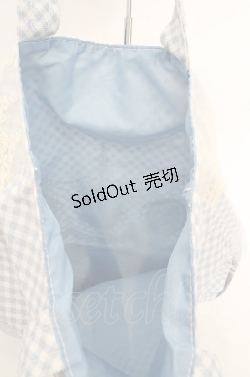 画像3: axes femme / チュール重ねトートバッグ  サックス O-26-07-05-1060-AX-BG-OW-OS (3)