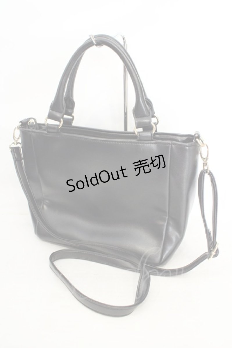 画像2: axes femme / 蝶金具使いレースアップバッグ  クロ O-26-07-05-1064-AX-BG-OW-ZT501 (2)