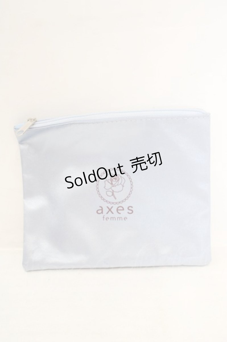 画像2: axes femme / Disney アナと雪の女王　special pouch produced by axes femme スペシャルポーチ  サックス O-26-07-05-1028-AX-ZA-IG-OS (2)