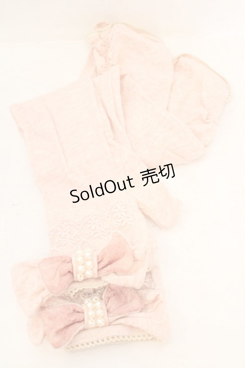 画像1: axes femme / リボン使いアームカバー  ピンク O-26-07-05-1032-AX-ZA-IG-OS (1)