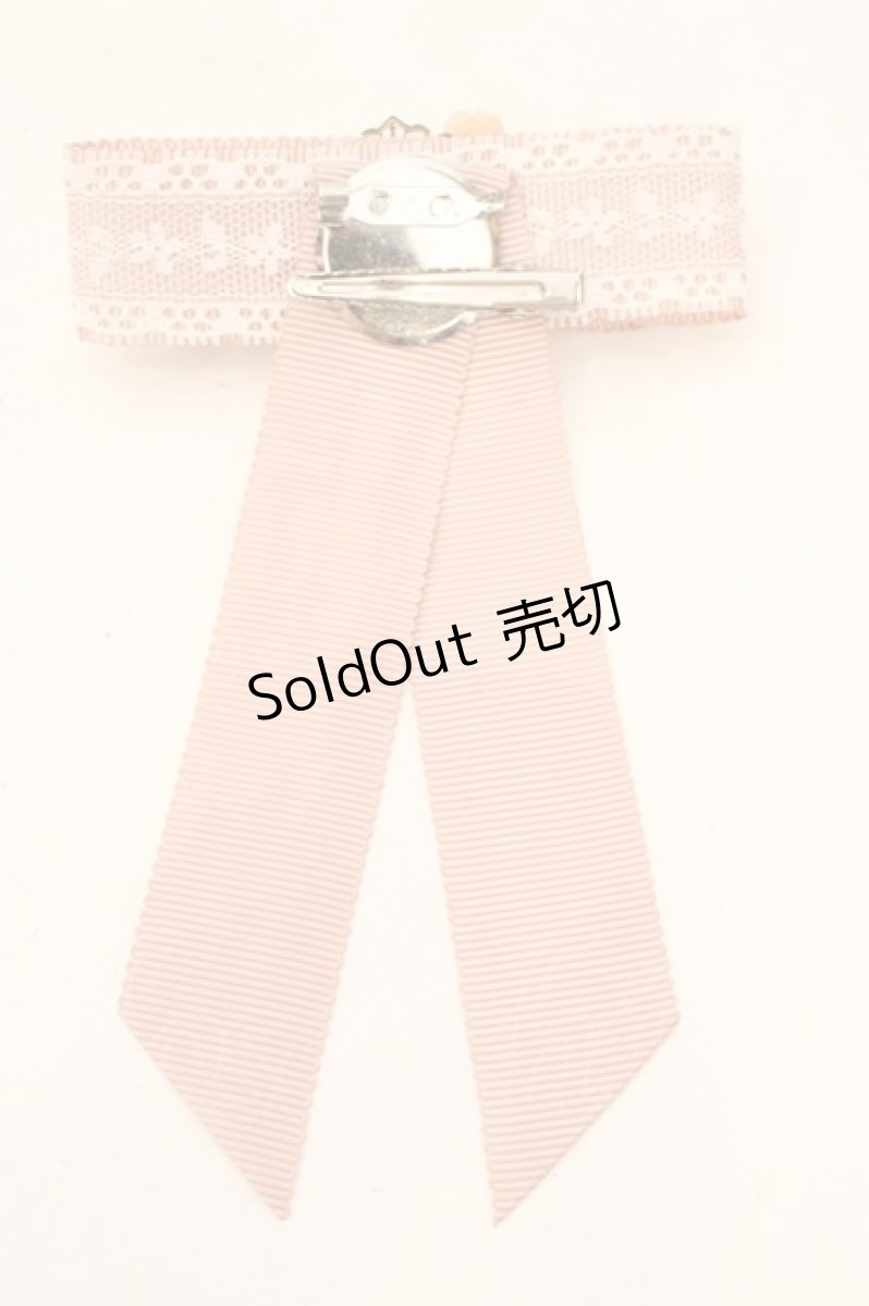 画像2: axes femme / ピン付きパールブローチ  ピンク O-26-07-05-1004-AX-AC-IG-ZT485-F001 (2)