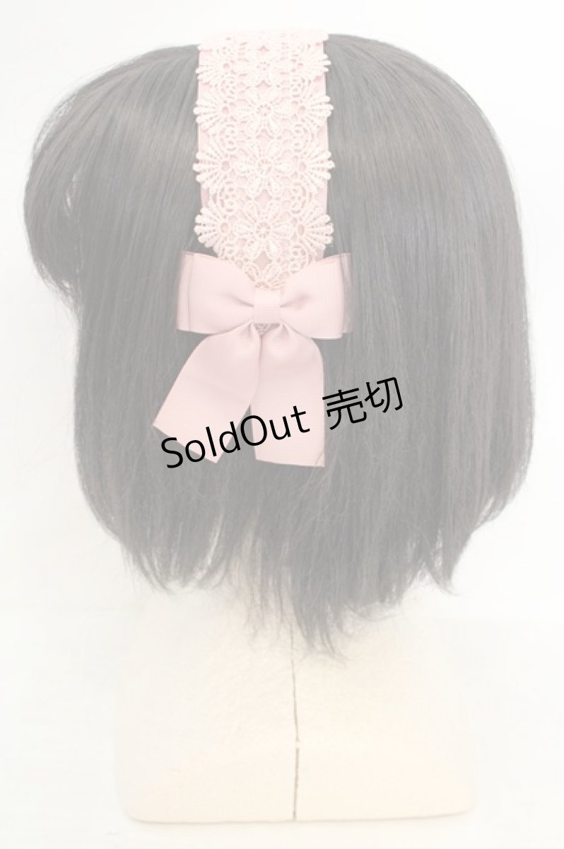 画像3: m petit by misako / TT*AMレースカチューシャ  ピンク O-26-07-05-1041-LO-AC-IG-OS (3)