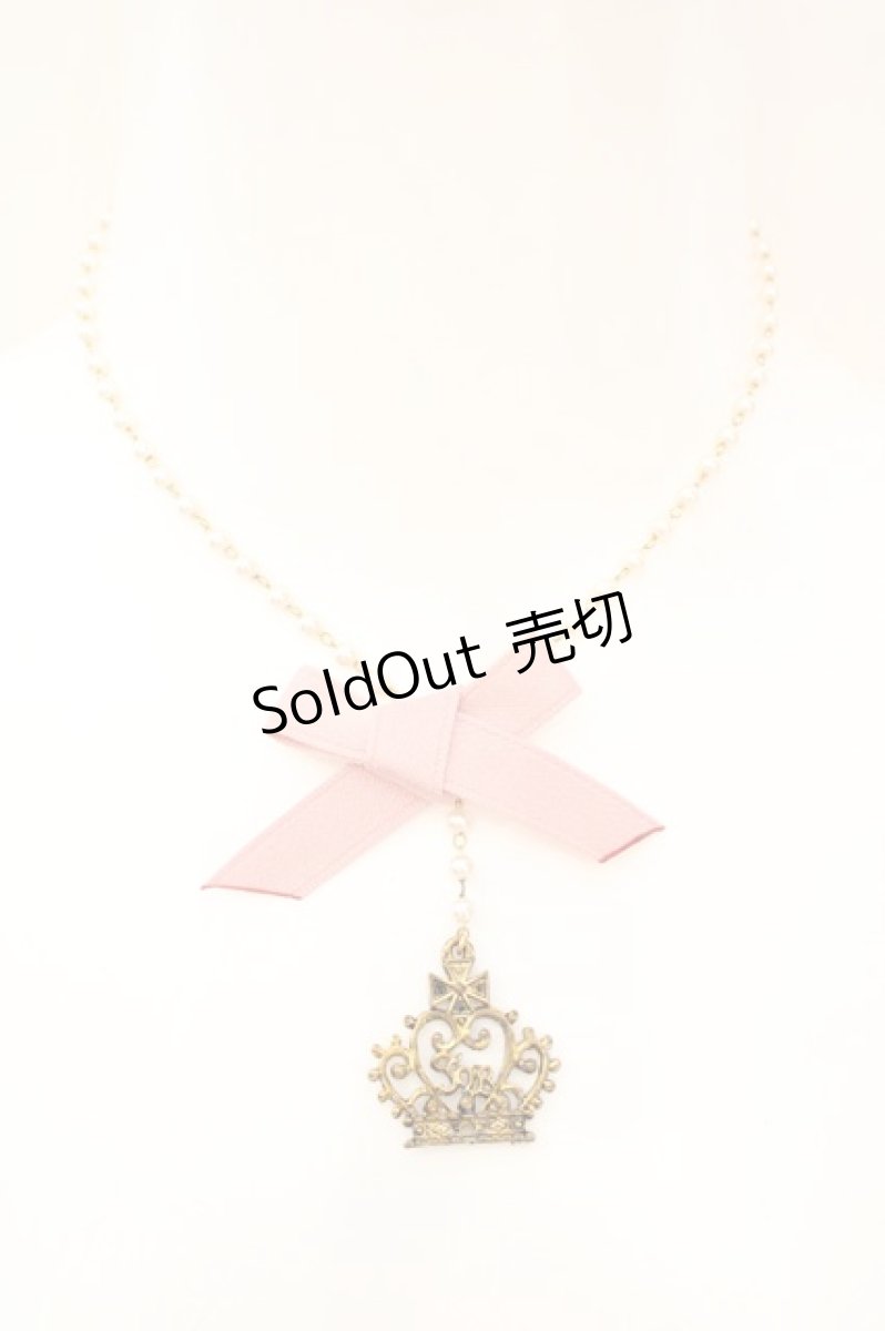 画像2: Innocent World / ＩＷクラウンプチパールネックレス  ピンク×ゴールド O-26-07-05-1045-IW-AC-IG-OS (2)