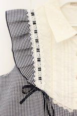 画像2: axes femme POETIQUE / ブロッキングAラインワンピース M ネイビー O-26-07-05-061-AX-OP-OW-OS (2)