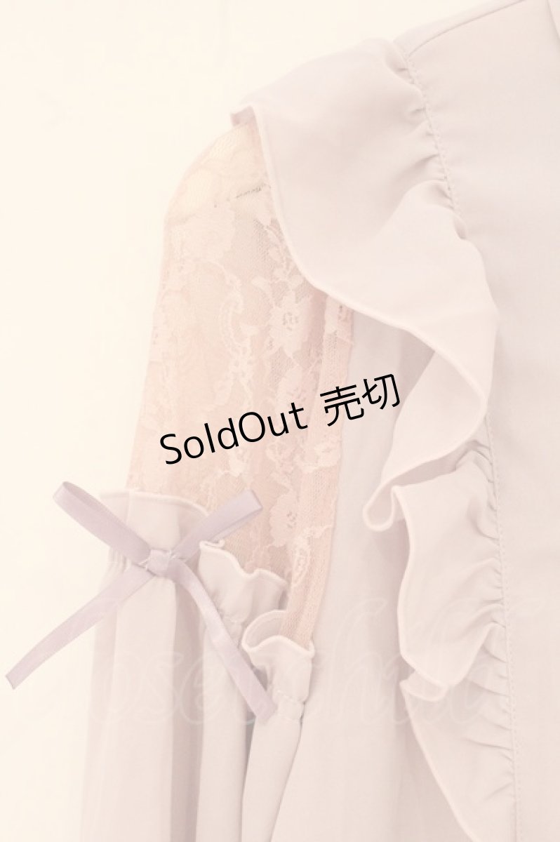 画像2: axes femme POETIQUE / 肩レースデザインブラウス M ピンク O-26-07-05-064-AX-BL-OW-OS (2)