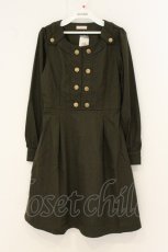 画像1: axes femme POETIQUE / 連ボタンデザインワンピース M グリーン O-26-07-05-068-AX-OP-OW-OS (1)