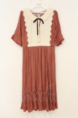 画像1: axes femme / シアーストライプワンピース F ピンク O-26-07-05-070-AX-OP-OW-OS (1)