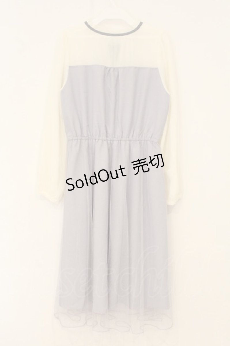 画像3: axes femme POETIQUE / チュールデザインワンピース M ラベンダー O-26-07-05-075-AX-OP-OW-OS (3)