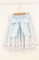 画像4: Ank Rouge / マカロン柄スカート M サックス O-26-07-05-079-CA-SK-OW-OS (4)