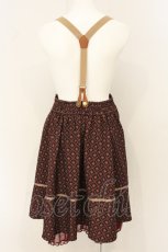 画像3: axes femme POETIQUE / サス付ヴィンテージ柄スカート M ワイン O-26-07-05-012-AX-SK-OW-OS (3)