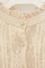 画像2: axes femme / レーシーロングワンピース M キナリ O-26-07-05-022-AX-OP-OW-OS (2)