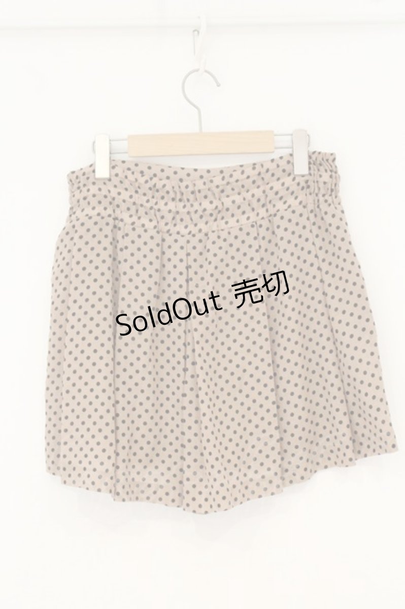 画像3: axes femme / レース使い水玉キュロット M ベージュ O-26-07-06-034-AX-SK-OW-OS (3)