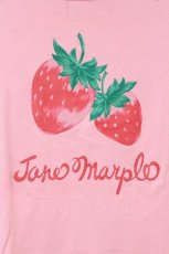 画像2: Jane Marple / いちごプリントTシャツ M ピンク O-26-07-06-037-JM-TS-IG-OS (2)