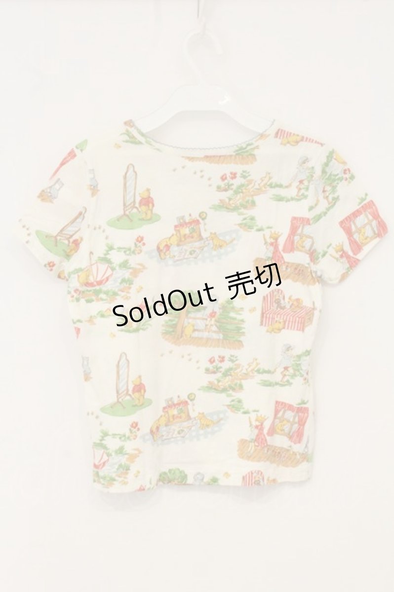 画像3: Jane Marple / WinnieプリントTシャツ M オフシロ O-26-07-06-038-JM-TS-IG-OS (3)