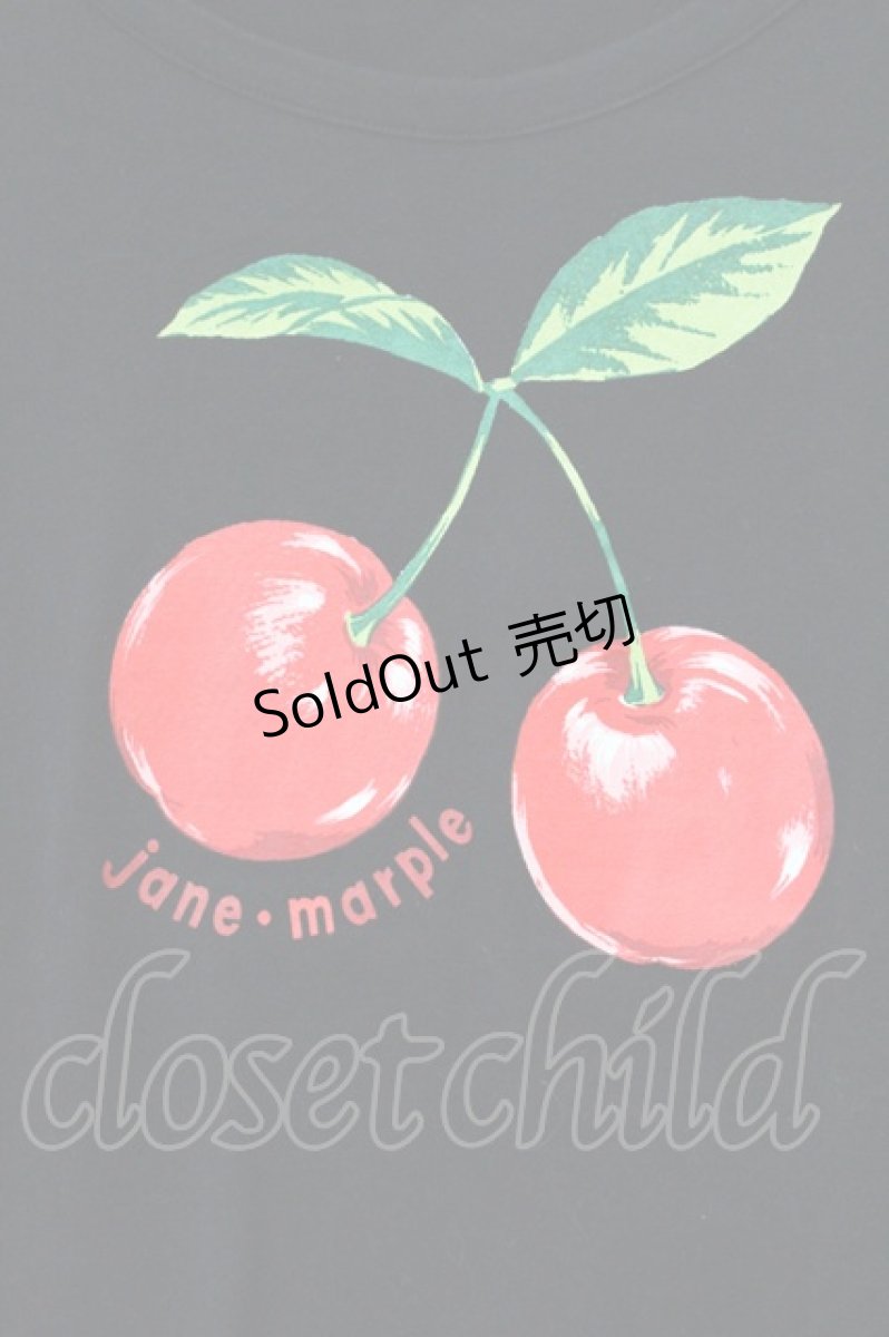 画像2: Jane Marple / チェリーTシャツ M クロ O-26-07-06-045-JM-TS-IG-OS (2)