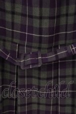 画像2: Jane Marple Dans Le Salon / Wool tartan day dress M グレー×パープル O-26-07-06-053-JM-OP-IG-OS (2)