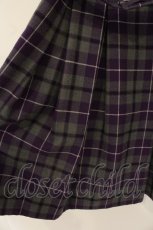 画像3: Jane Marple Dans Le Salon / Wool tartan day dress M グレー×パープル O-26-07-06-053-JM-OP-IG-OS (3)