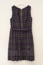 画像4: Jane Marple Dans Le Salon / Wool tartan day dress M グレー×パープル O-26-07-06-053-JM-OP-IG-OS (4)