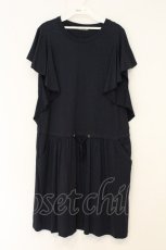 画像1: Jane Marple Dans Le Salon / High Gauge T-cloth Ruffle Sleeve OP　ワンピース M ネイビー O-26-07-06-055-JM-OP-IG-OS (1)