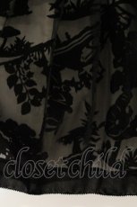 画像2: Jane Marple / ベルベットオパールアリスのミニスカート M クロ×ベージュ O-26-07-06-069-JM-SK-IG-OS (2)