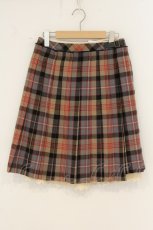 画像1: Jane Marple / オリジナルタータンチェックのシリーズスカート M ベージュ O-26-07-06-070-JM-SK-IG-ZT332 (1)
