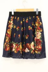 画像3: Jane Marple / ヴィクトリアンフルーツのミニスカート M ネイビー O-26-07-06-071-JM-SK-IG-OS (3)