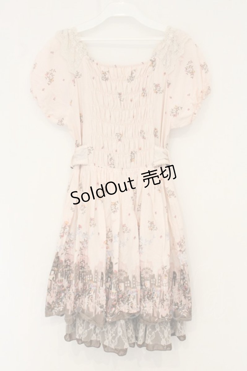 画像4: axes femme / メルヘンパネル柄チュニックワンピース M ピンク O-26-07-06-008-AX-OP-OW-OS (4)
