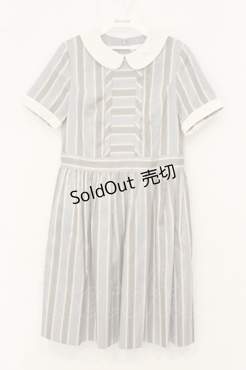 画像1: Jane Marple / スプリングレジメンのワンピース M ブルーグレー O-26-07-06-078-JM-OP-IG-OS (1)