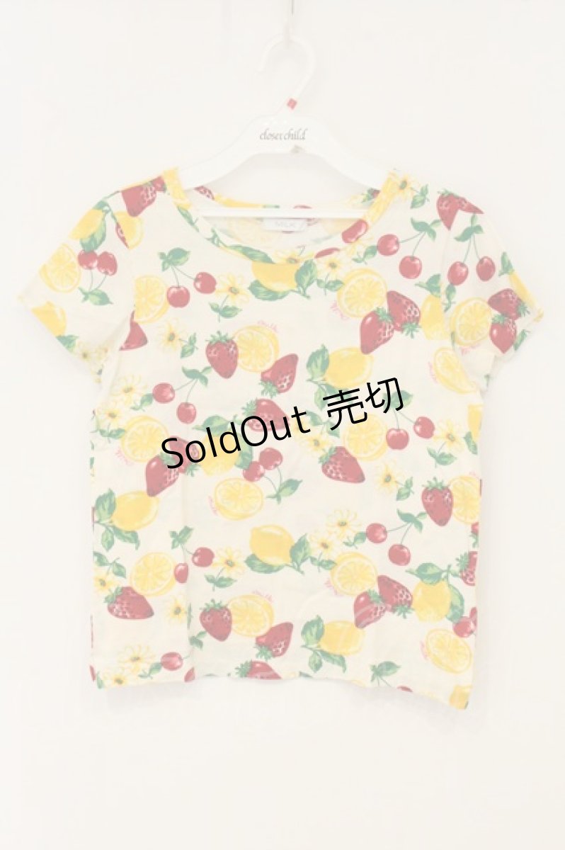 画像1: MILK / Fresh フルーツTシャツ  オフシロ O-26-07-06-079-ML-TS-IG-OS (1)