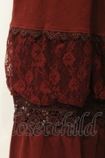 画像2: axes femme / Tシャツ付きコンビネゾン M ワイン O-26-07-06-002-AX-OP-OW-OS (2)