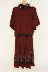 画像3: axes femme / Tシャツ付きコンビネゾン M ワイン O-26-07-06-002-AX-OP-OW-OS (3)