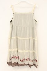 画像3: axes femme / カラー刺繍チュニック M キナリ O-26-07-06-027-AX-OP-OW-OS (3)