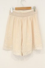 画像3: axes femme POETIQUE / ウエストタック刺繍キュロット M キナリ O-26-07-06-003-AX-SK-OW-OS (3)