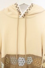 画像2: Favorite / 和心映す寄木細工風プリントの和袖×フィッシュテールワンピース M 杏 O-26-07-07-003-LO-OP-OW-OS (2)