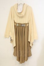 画像4: Favorite / 和心映す寄木細工風プリントの和袖×フィッシュテールワンピース M 杏 O-26-07-07-003-LO-OP-OW-OS (4)