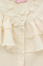 画像2: virally / 星名桜子/フリルブラウス M キナリ O-26-07-07-044-LO-BL-OW-OS (2)