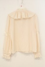 画像3: virally / 星名桜子/フリルブラウス M キナリ O-26-07-07-044-LO-BL-OW-OS (3)