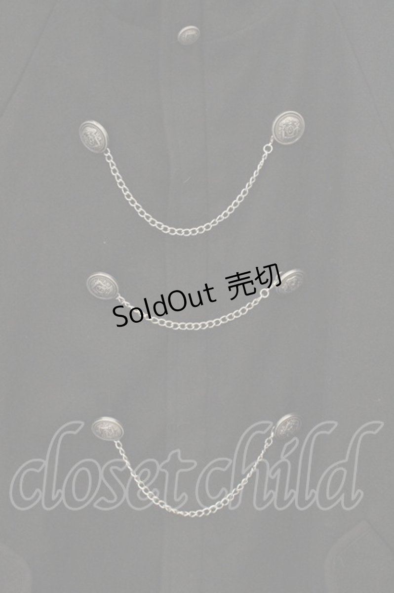画像2: Favorite / ナポレオンボタンの軍服風ポンチョコート  クロ O-26-07-07-005-LO-CO-OW-OS (2)