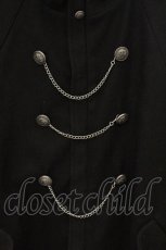 画像2: Favorite / ナポレオンボタンの軍服風ポンチョコート  クロ O-26-07-07-005-LO-CO-OW-OS (2)