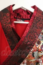 画像2: Qutie Frash / 着物カーデ  レッド O-26-07-07-057-QU-TO-IG-OS (2)