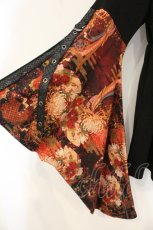 画像3: Qutie Frash / 着物袖トップス  ブラック×オレンジ O-26-07-07-058-QU-TO-IG-OS (3)