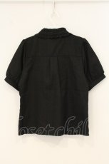 画像3: axes femme / リボン×ジャボブローチブラウス m クロ O-26-07-07-059-AX-BL-IG-OS (3)