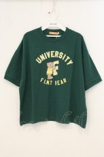 画像1: Fi.n.t / カレッジベアプリントT F グリーン O-26-07-07-077-CA-TO-OW-OS (1)